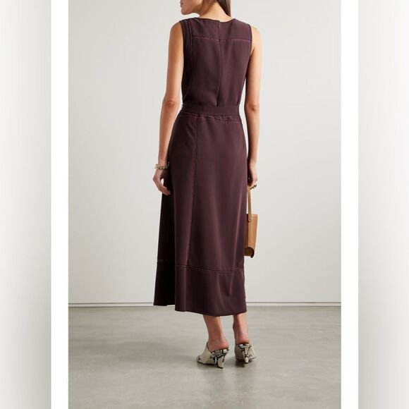 NWT LA LIGNE Marlien dress in Dark plum - Picture 4 of 13